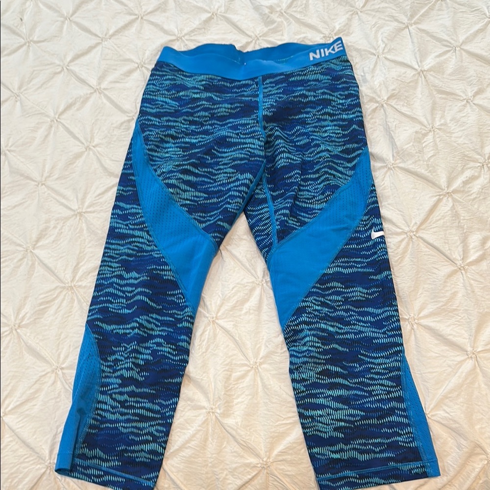 Nike Blue Rash Guard Swim Top